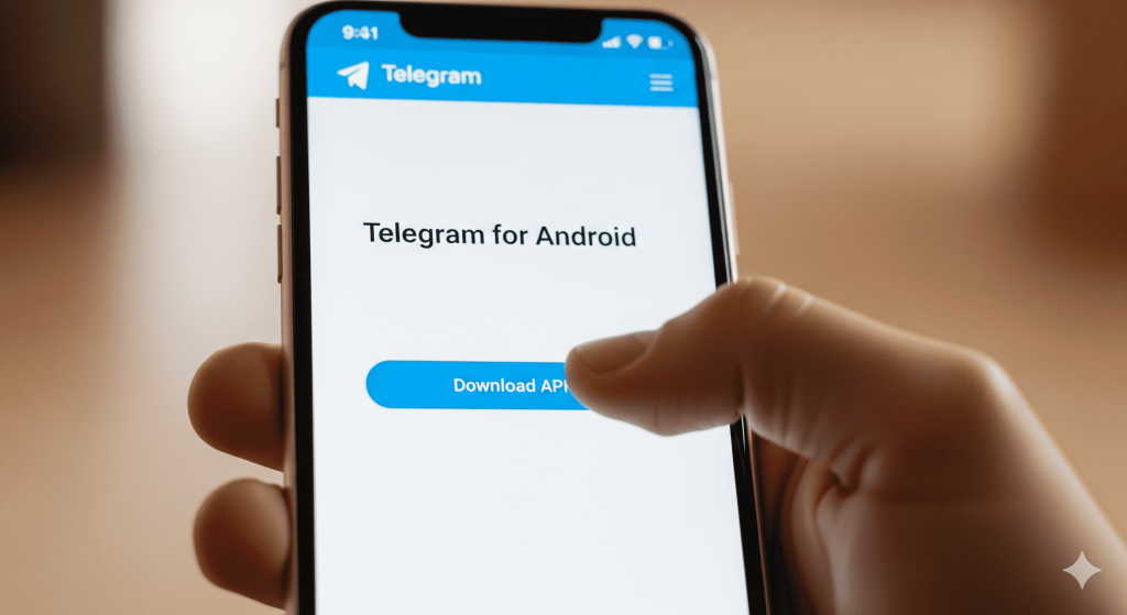 手机访问 Telegram 官网,点击 Download APK 按钮直接下载安卓版安装包,避免 Google Play 限制。