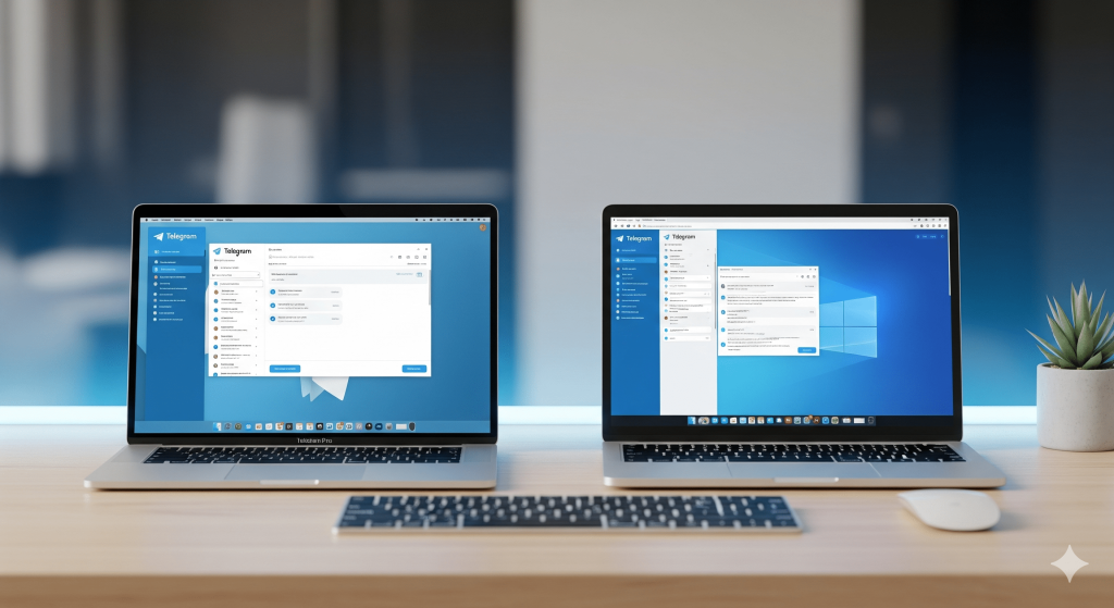 Telegram 电脑版下载教程封面:Windows 和 Mac 双平台安装与登录演示